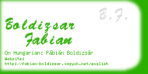 boldizsar fabian business card